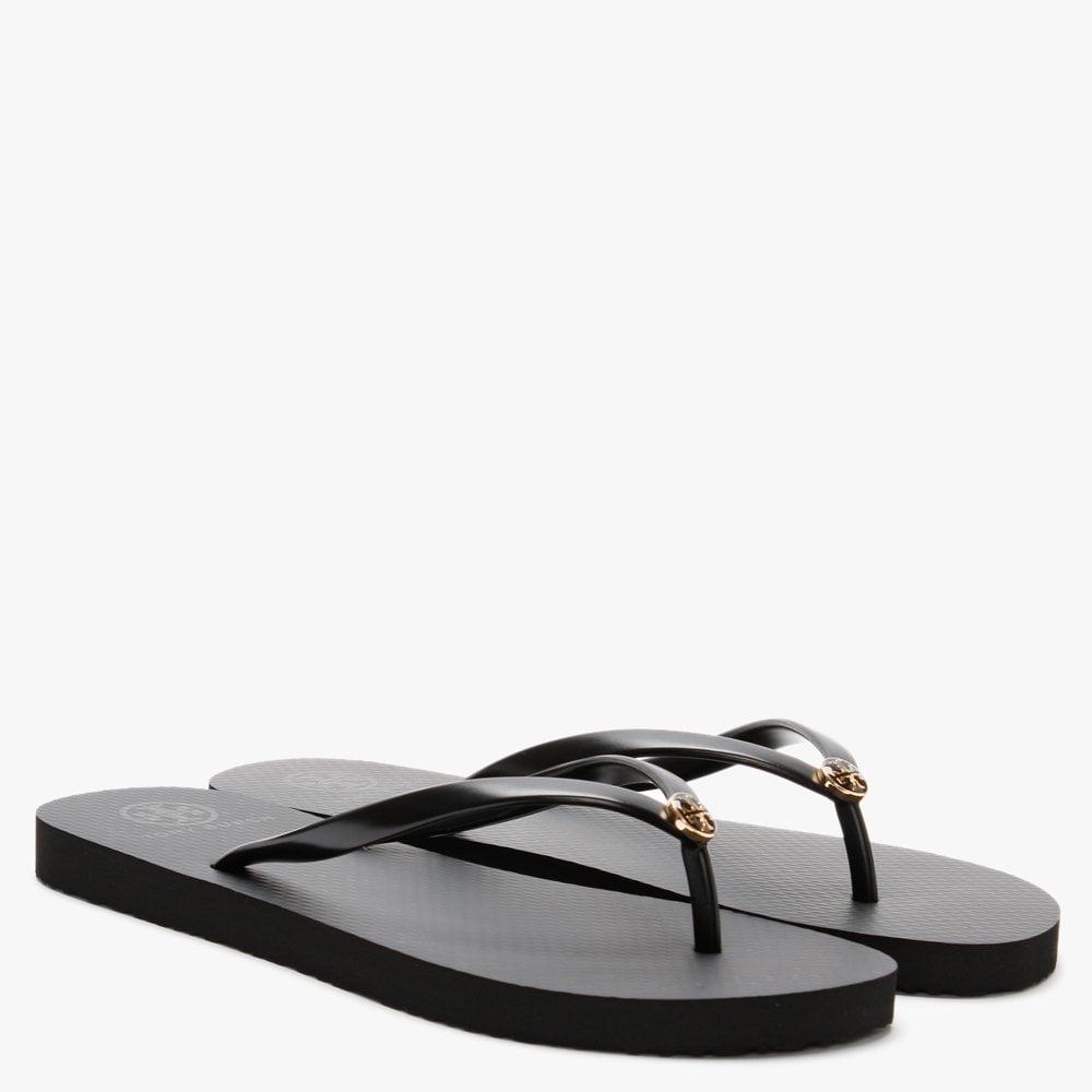 Tory Burch Rubber Thin Flip Flops in Black Lyst