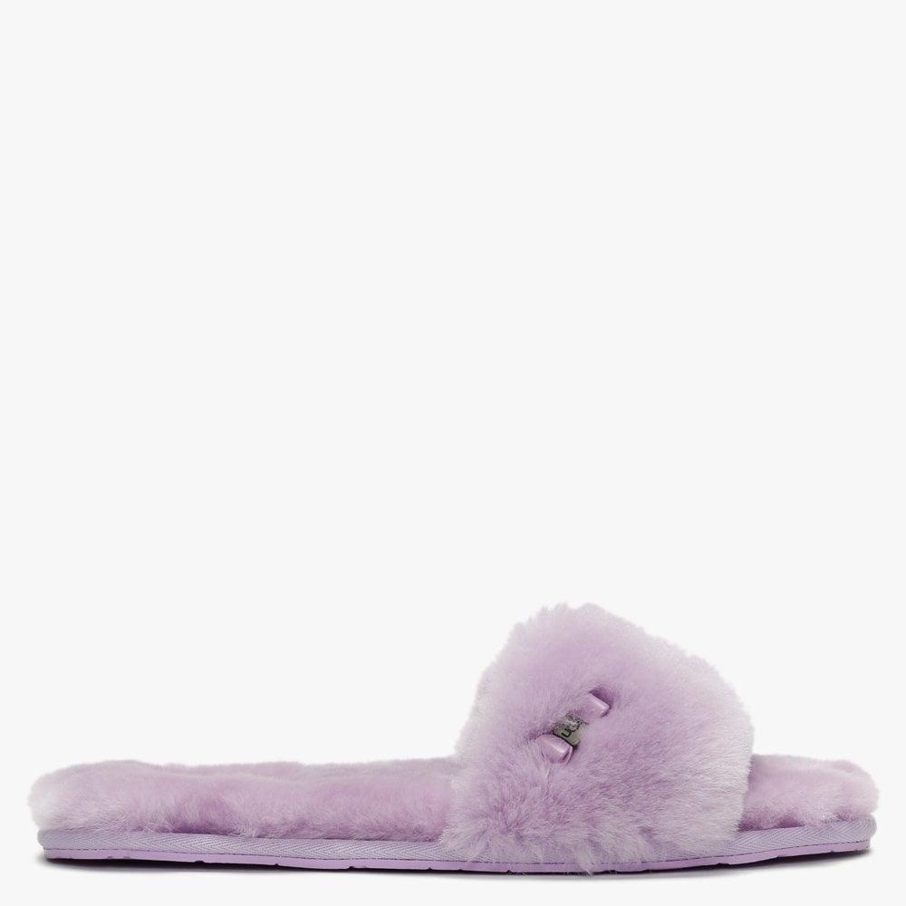 purple fluffy sliders