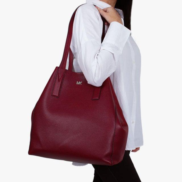 michael kors junie large pebbled leather tote