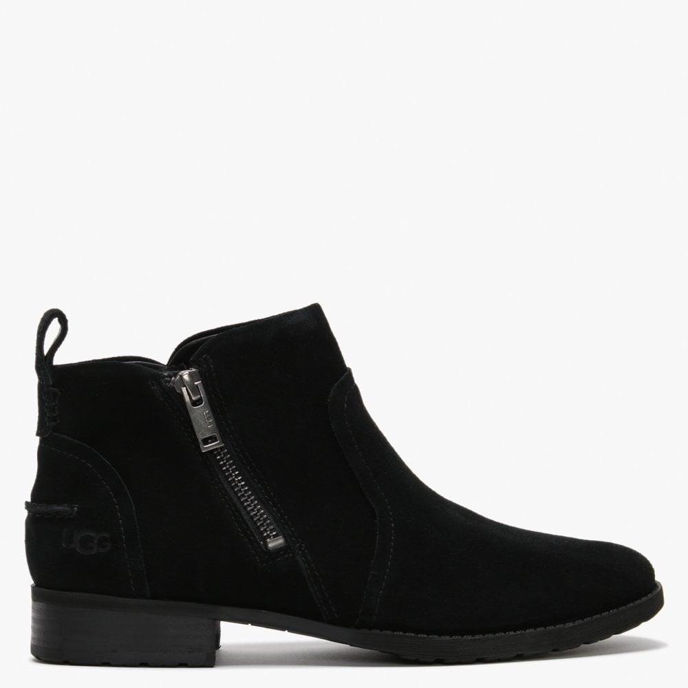 UGG Aureo Ii Suede Waterproof Boots in Black Suede (Black) - Lyst
