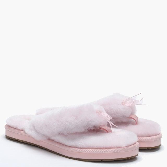 UGG Rubber Women's Fluff Ii Seashell Pink Flip Flop Slippers Lyst
