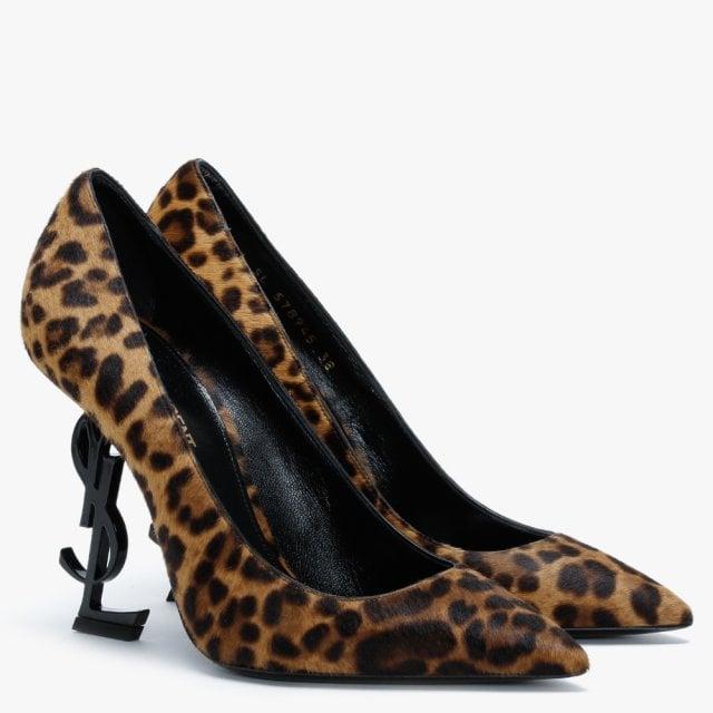 leopard print ysl heels