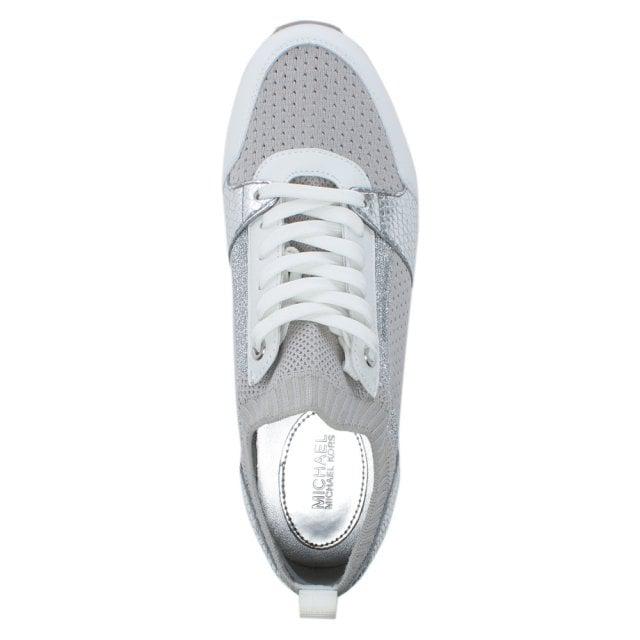 billie metallic knit trainer