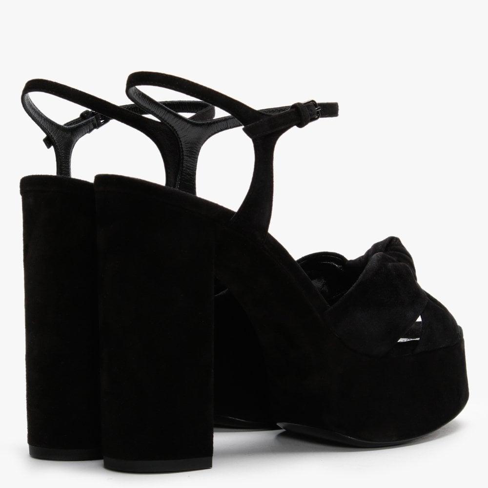 saint laurent bianca node 85mm platform sandals