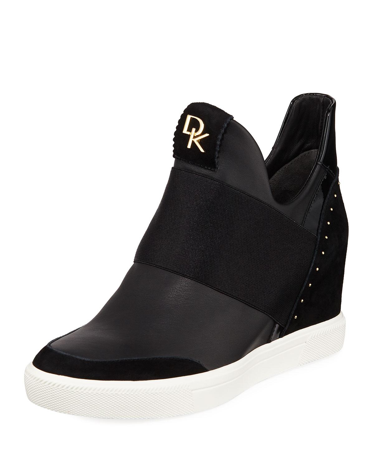 donna karan high top sneakers