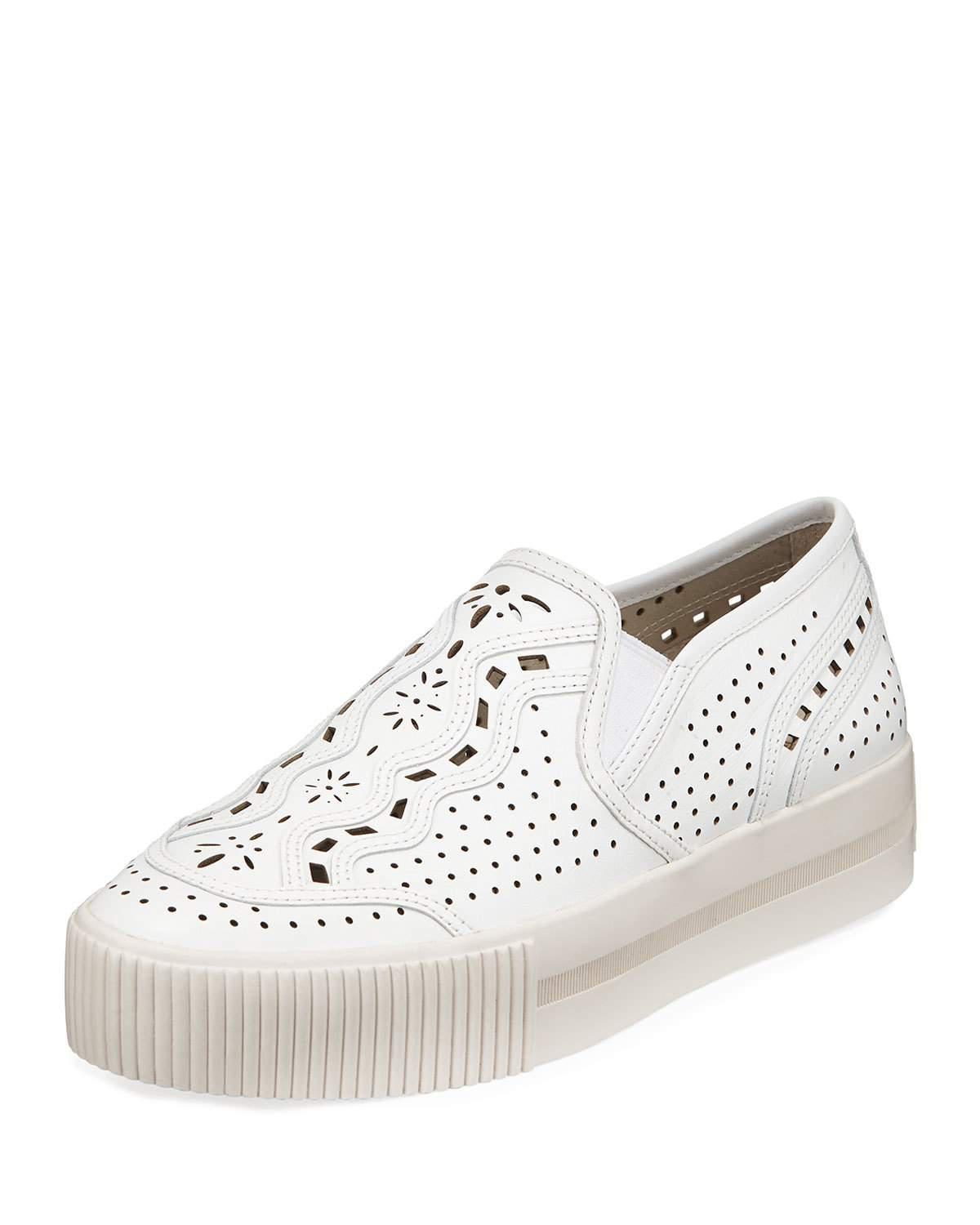 Ash Kingston Leather Sneakers in White 