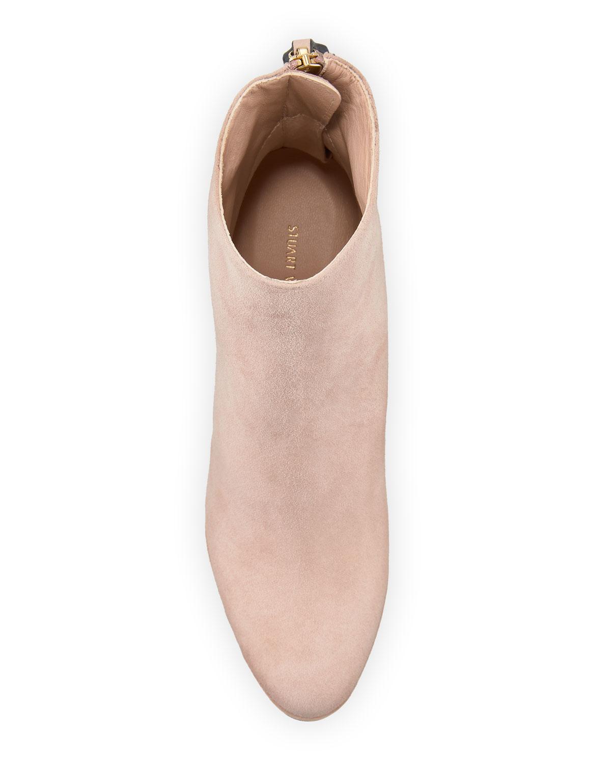 stuart weitzman delphine platform suede ankle boots
