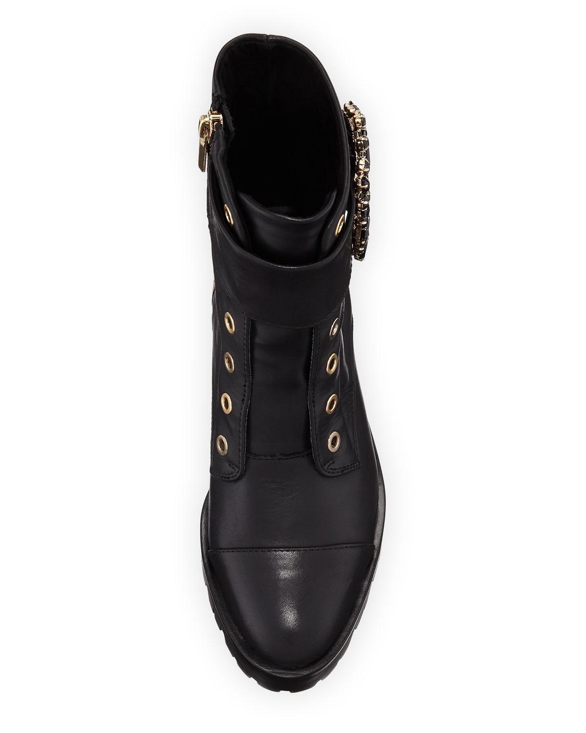 karl lagerfeld piper combat boot
