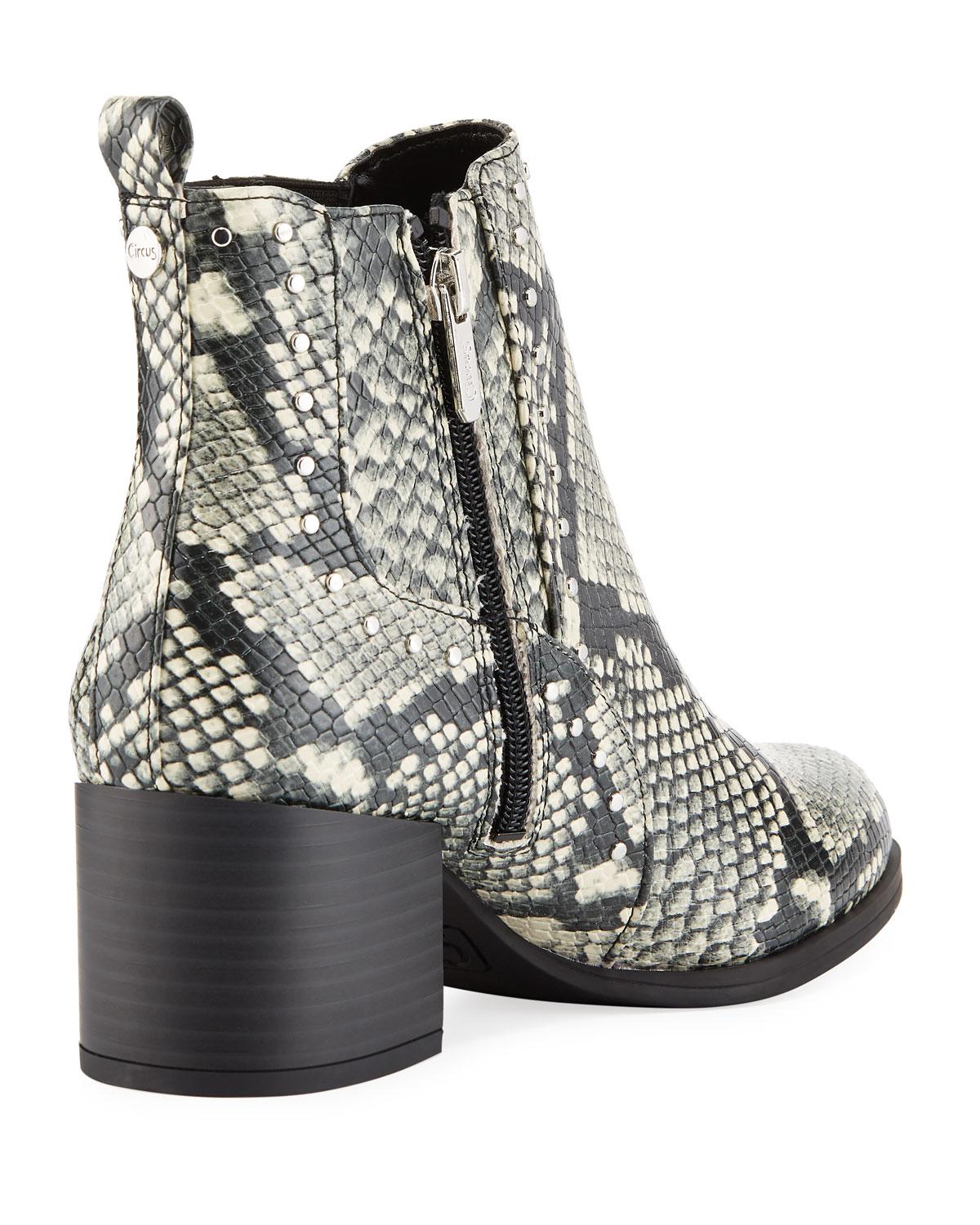 Report snakeskin booties picture