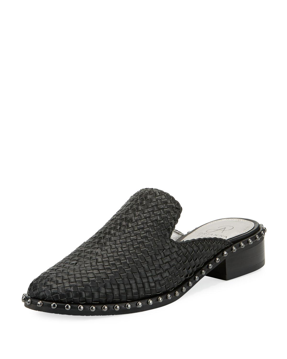 studded mule flats