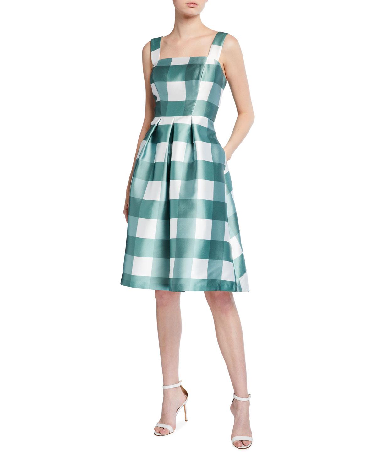 floral print mikado cocktail dress