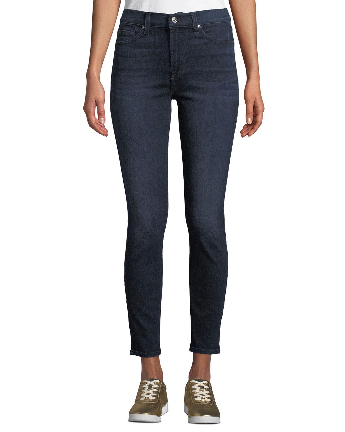 7 For All Mankind Denim Gwenevere High-waist Skinny Jeans (no Squiggle ...