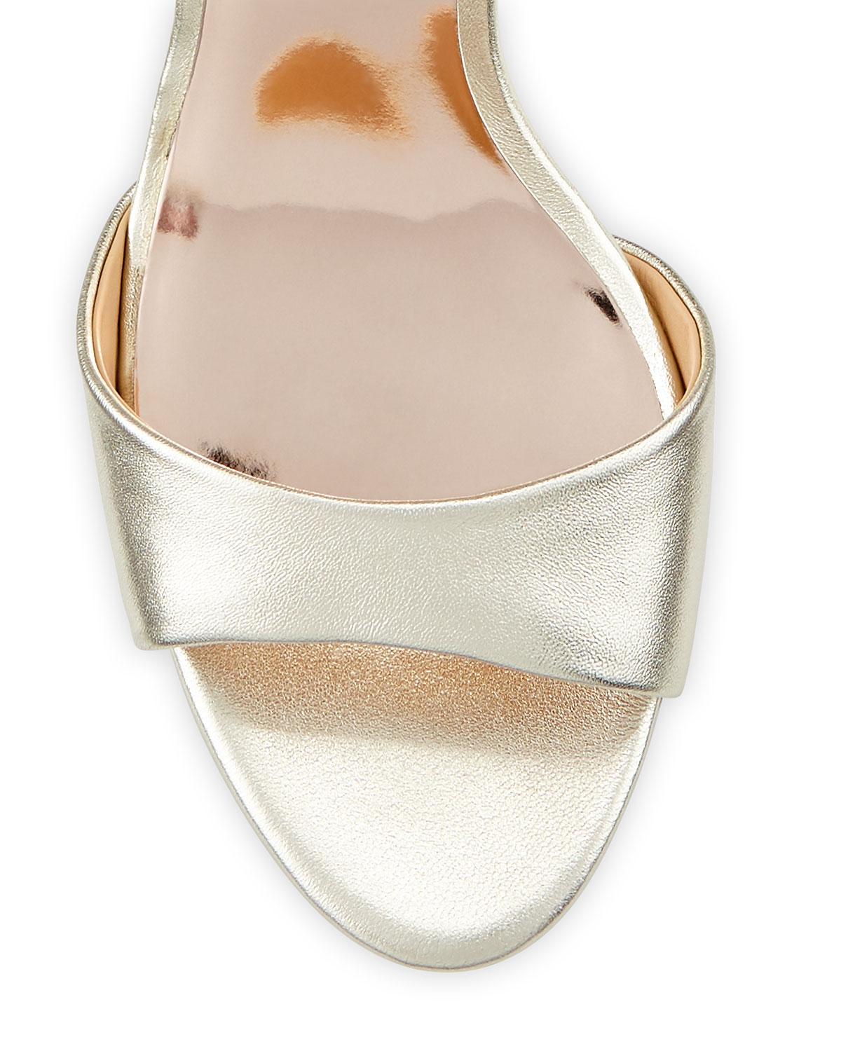 badgley mischka gabrielle crystal buckle slingback flats