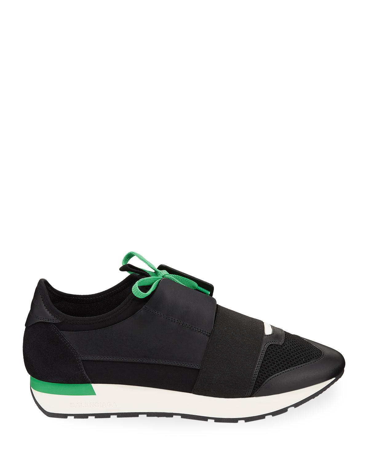 balenciaga men's race runner sneakers
