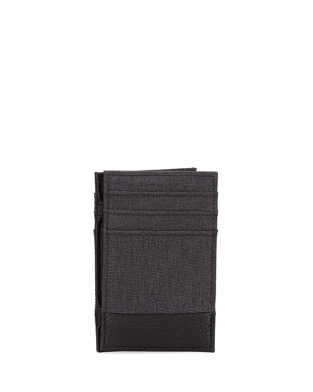 Neiman Marcus Men&#39;s Faux-leather Magic Wallet in Black for Men - Lyst