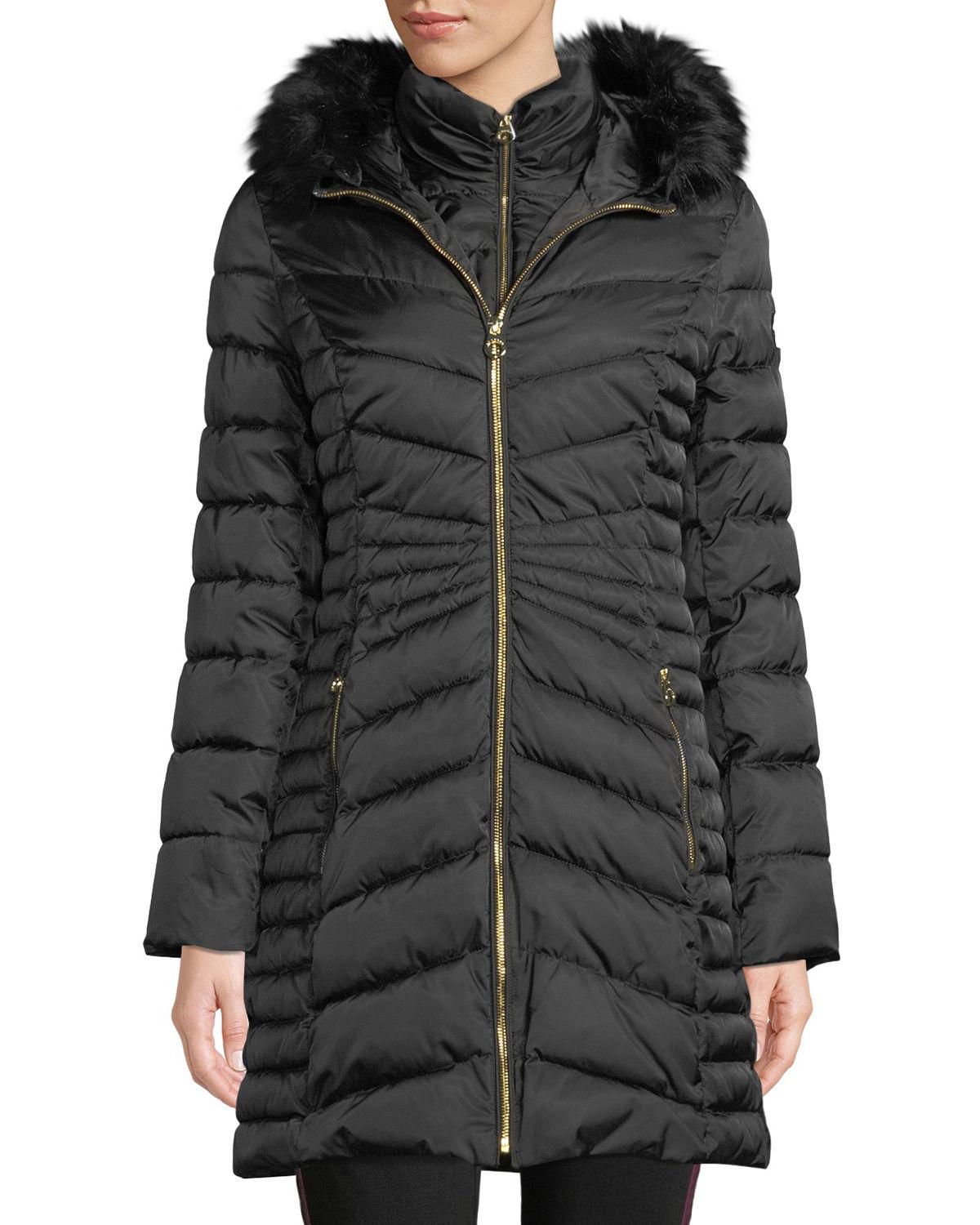 laundry black puffer coat