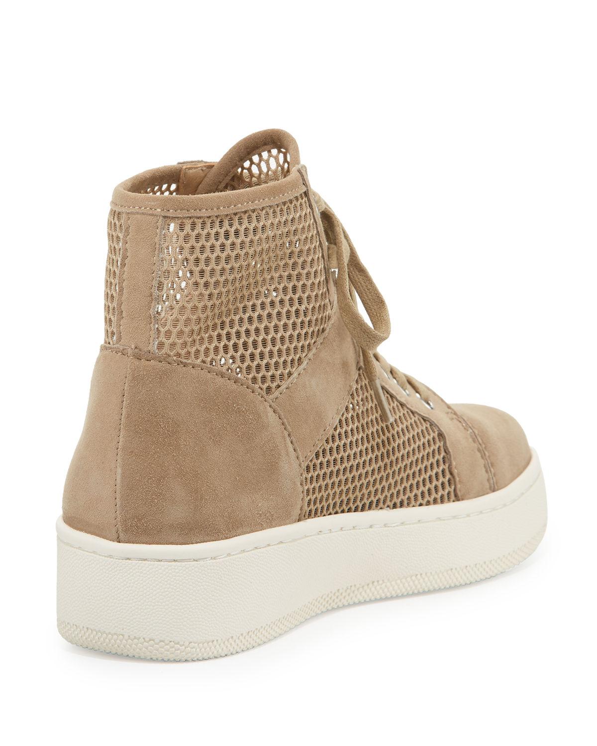 brown high top sneaker