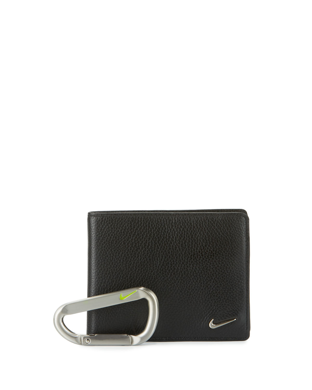Nike Leather Wallet With Carabiner in Black for Men - Lyst
