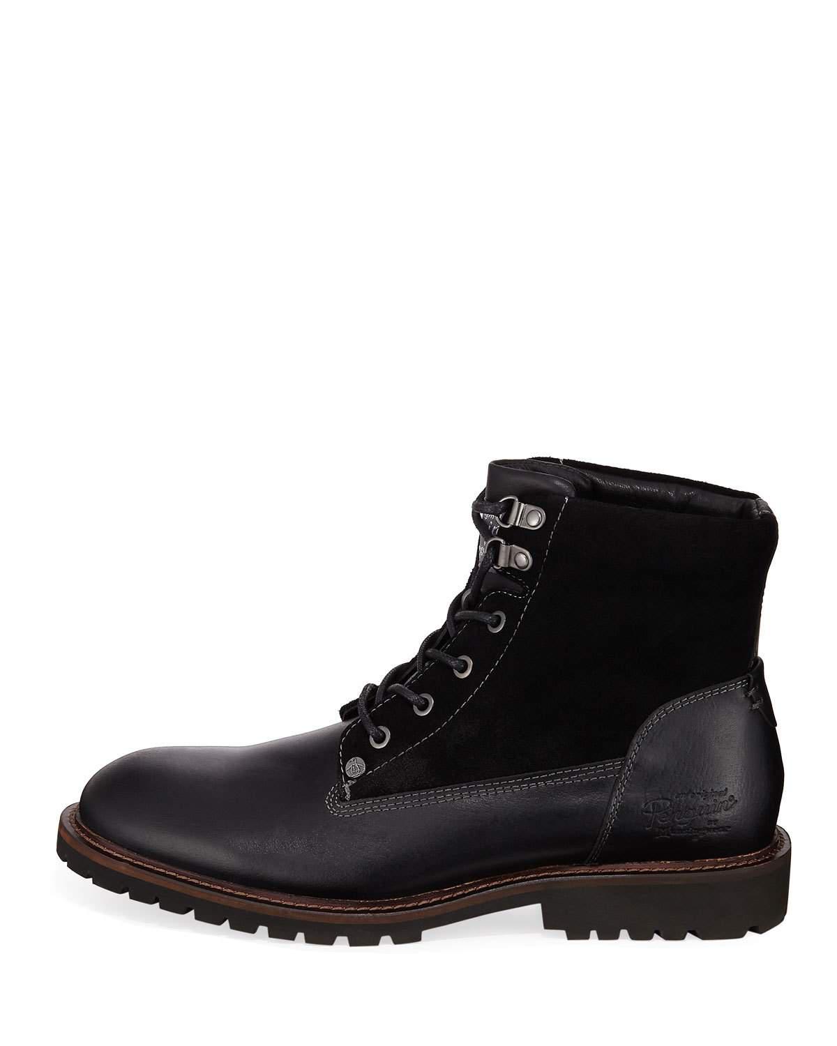original penguin jesse leather combat boot
