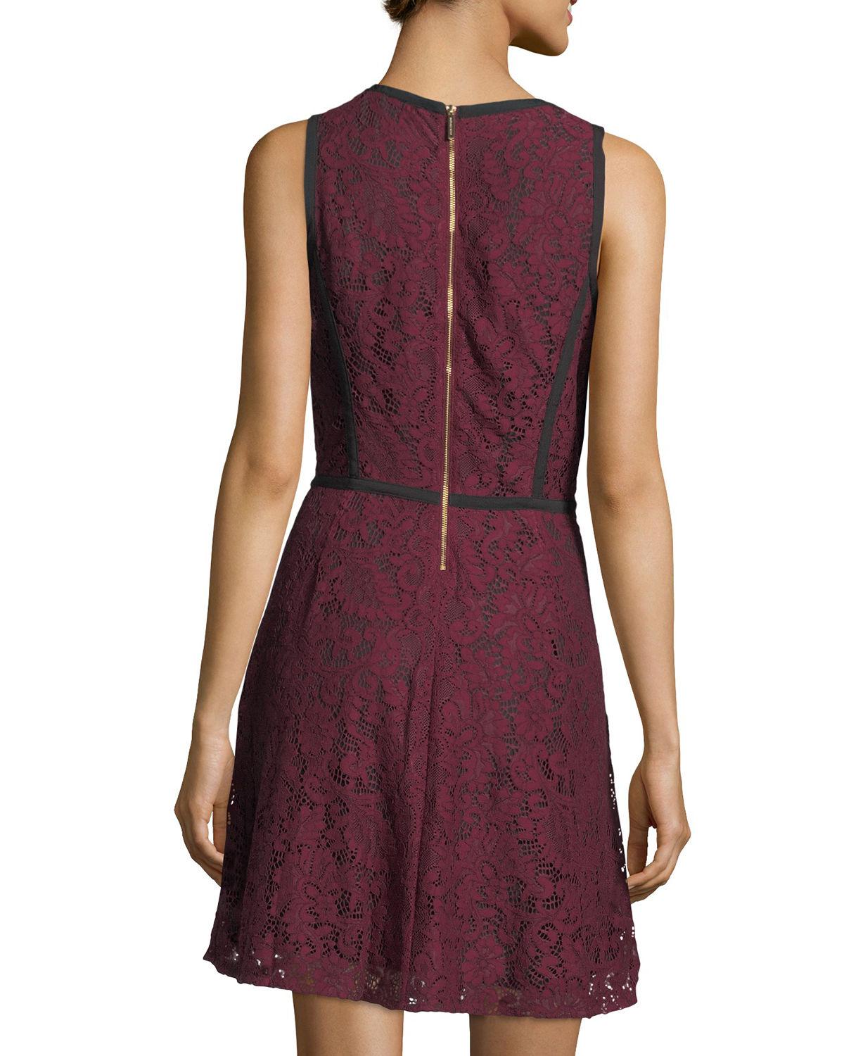 michael kors burgundy dress