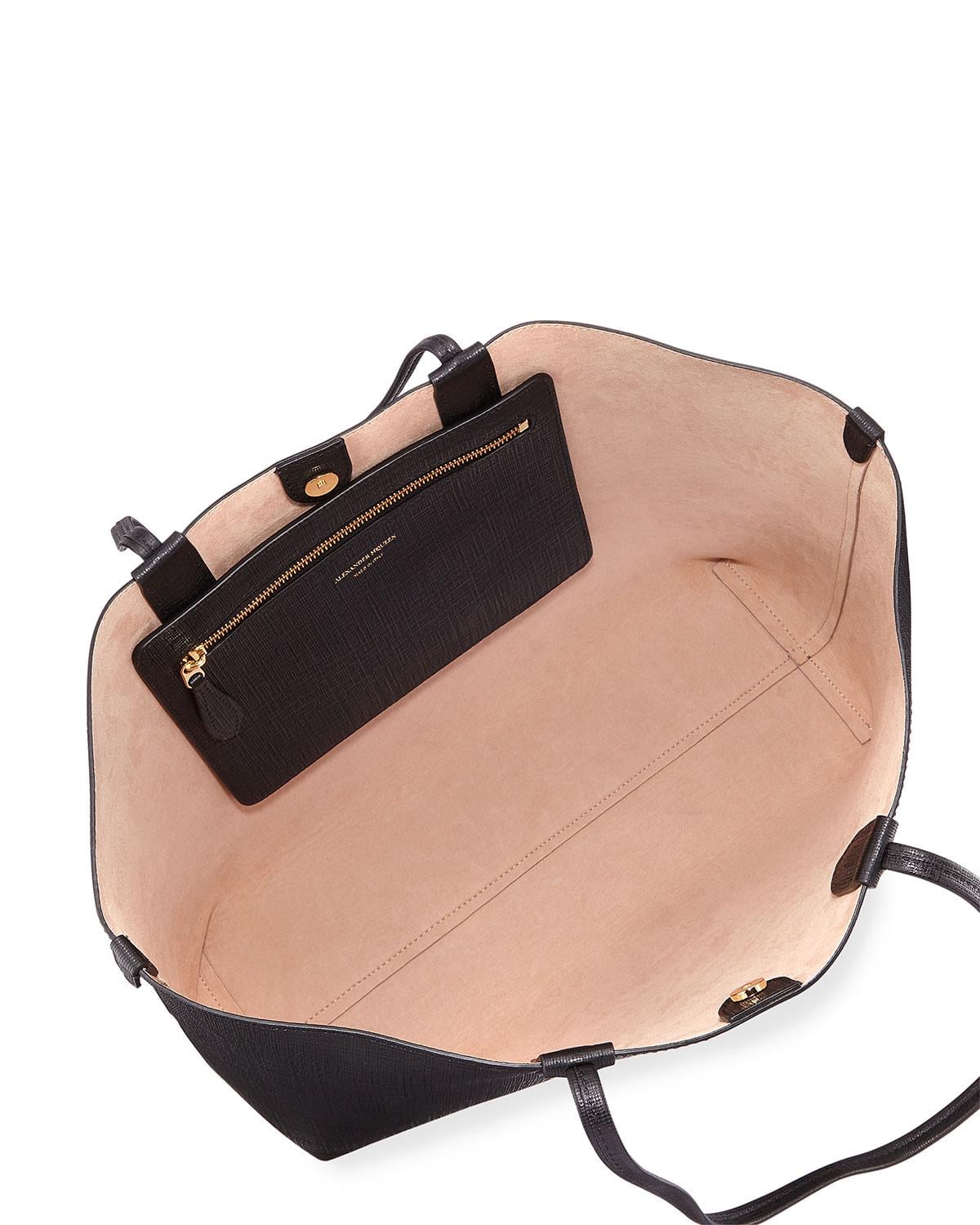 alexander mcqueen black tote bag