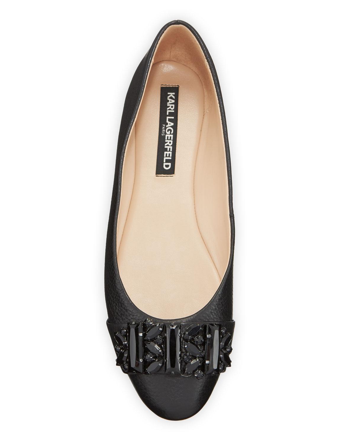 karl lagerfeld flat shoes