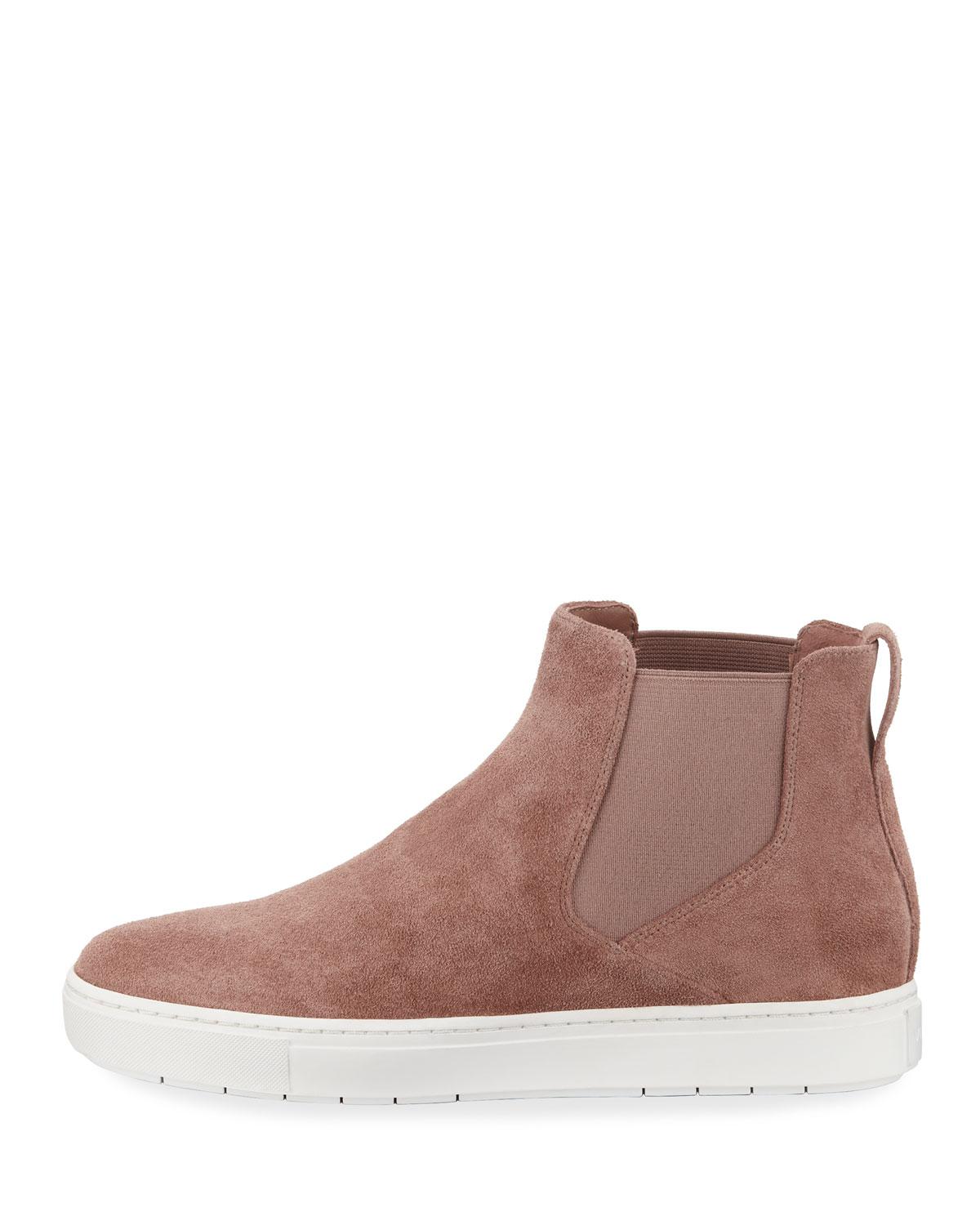 Vince Newlyn Sport Suede High-top Sneakers in Pink - Lyst
