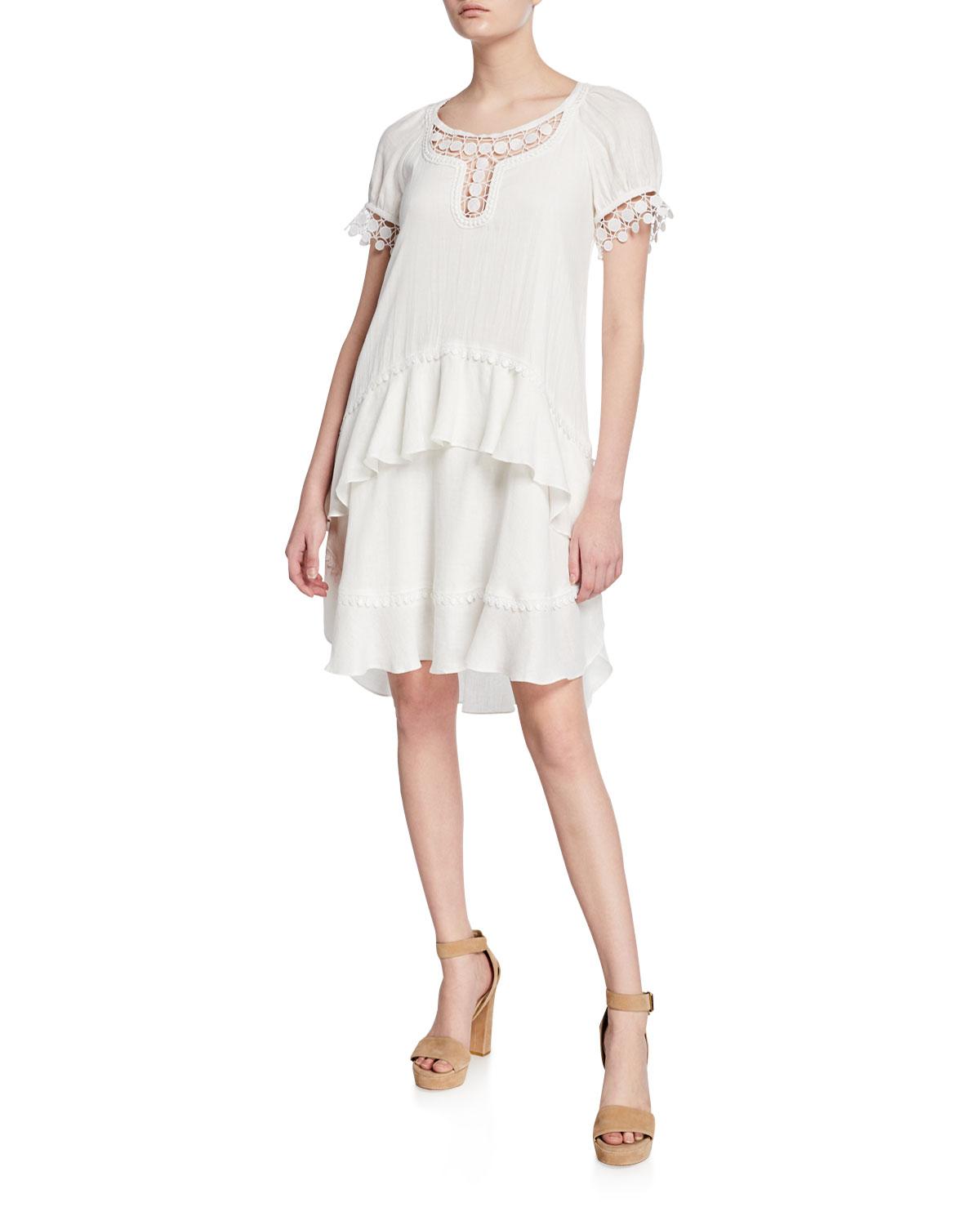 max studio linen dress