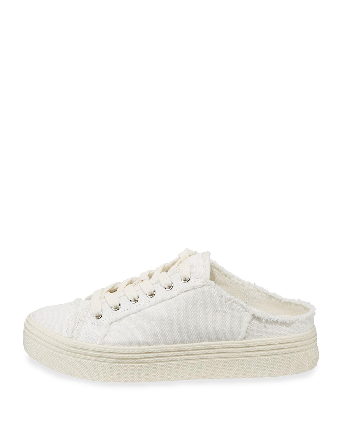orly white canvas sneakers
