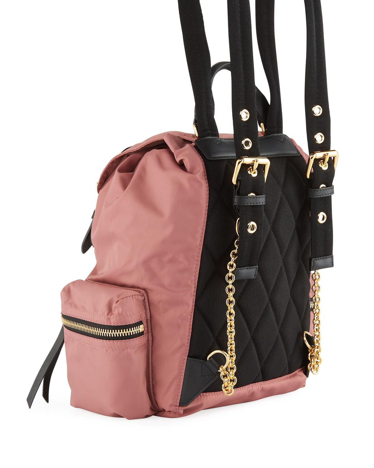 Burberry Synthetic Medium Prorsum Rucksack Nylon Backpack in Pink Lyst