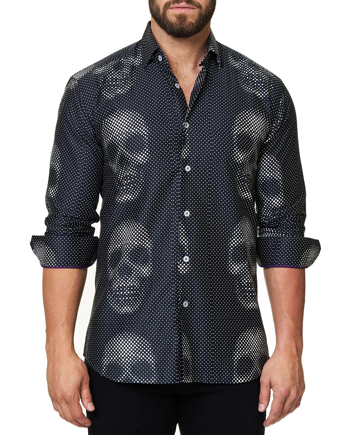 Maceoo Cotton Luxor Funky Skull Slim Fit Sport Shirt in Black for Men Lyst