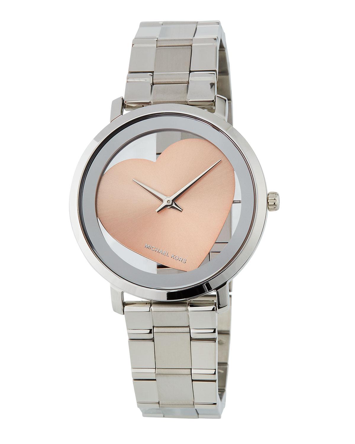 michael kors jaryn heart watch