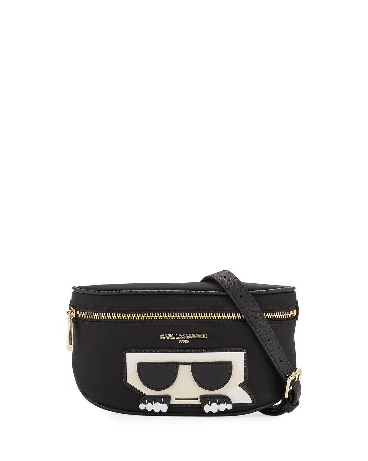 Karl Lagerfeld Synthetic Amour Karl Belt Bag in Black Lyst