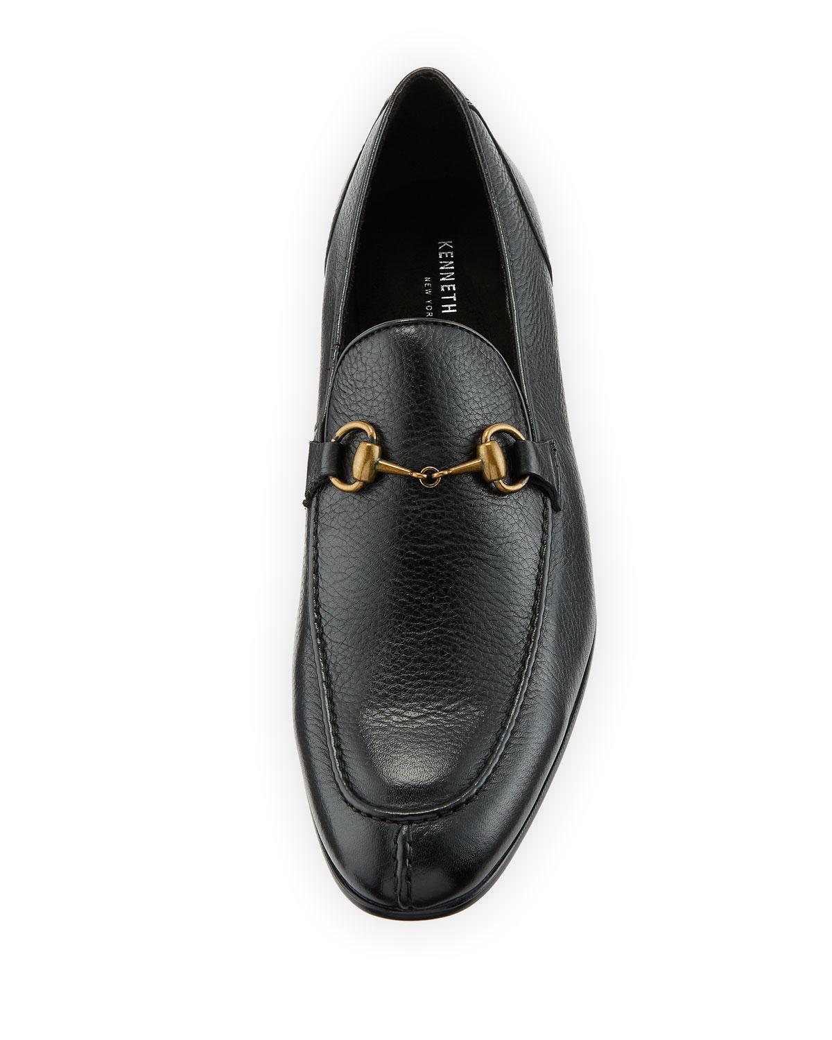 black loafers mens designer