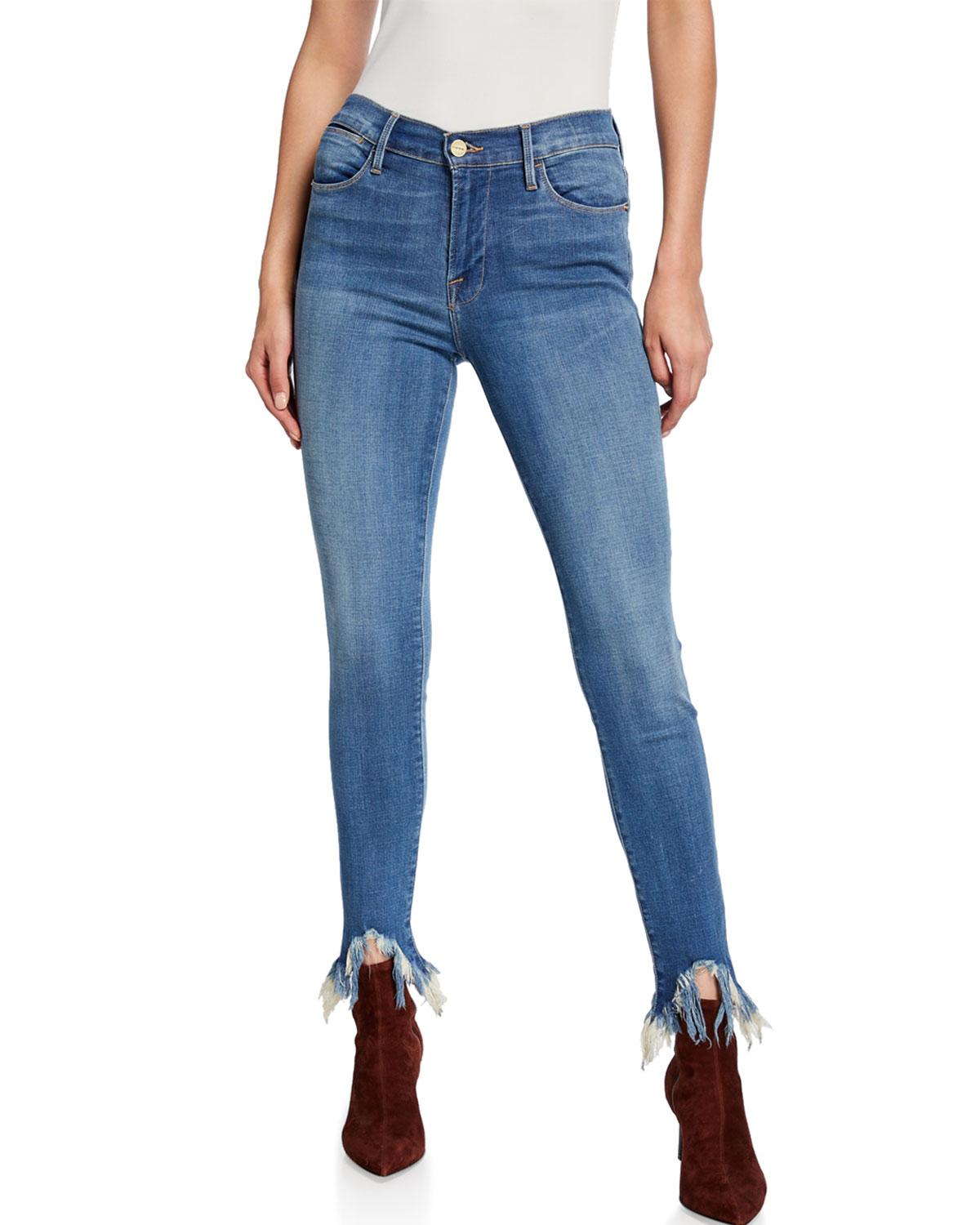 high waisted jeans inverted triangle