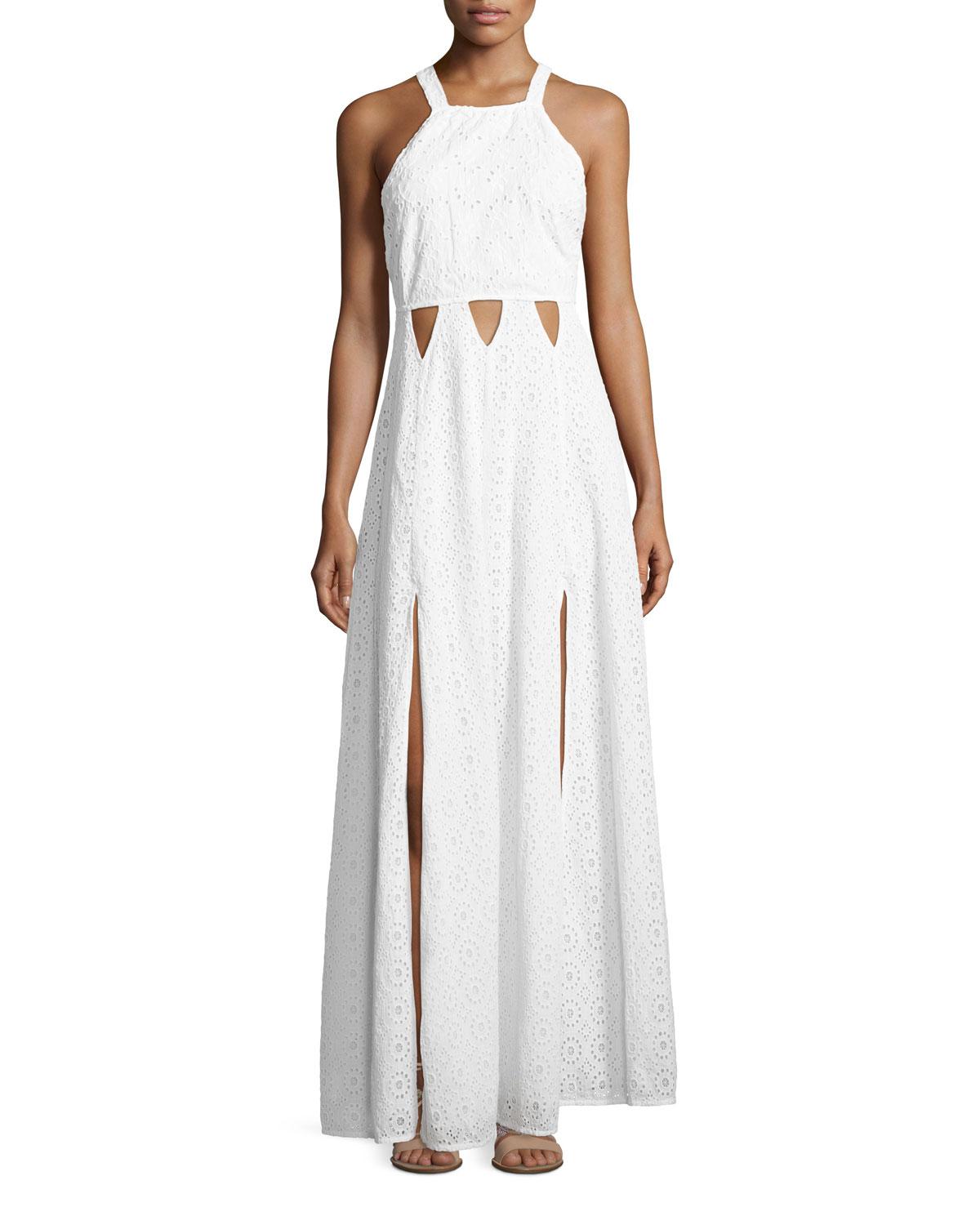 Tularosa Duchess Eyelet Maxi Dress in White Lyst