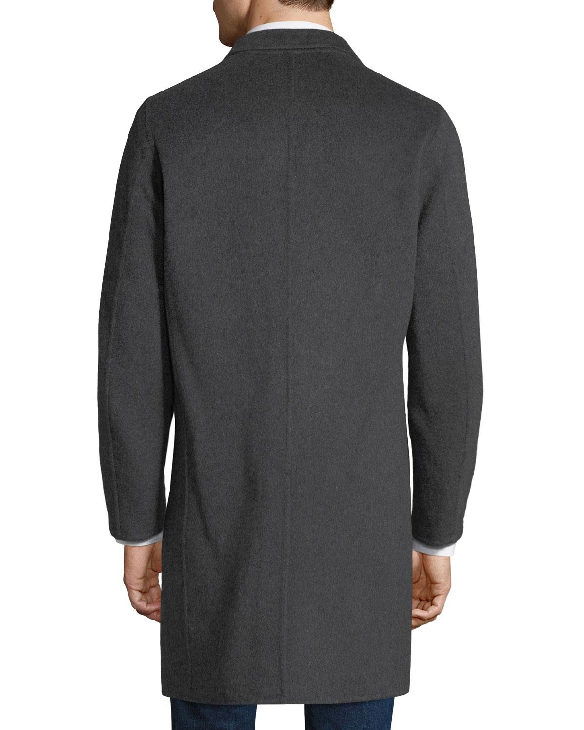 Theory Men's Tokyo Cashmere Double Suffolk Coat in Gray for Men - Lyst