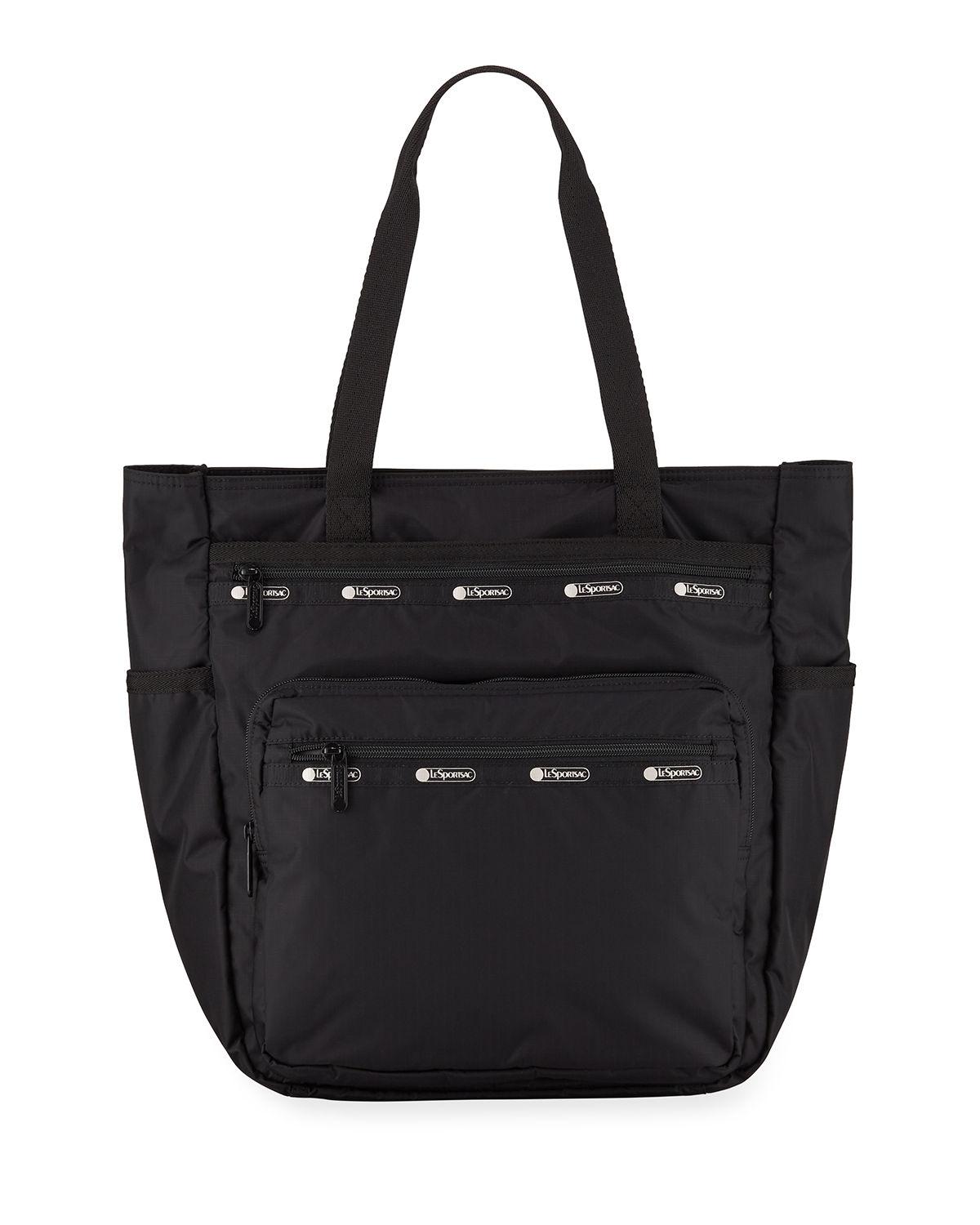 LeSportsac Synthetic Monroe Nylon Zip-top Tote Bag in Black - Lyst