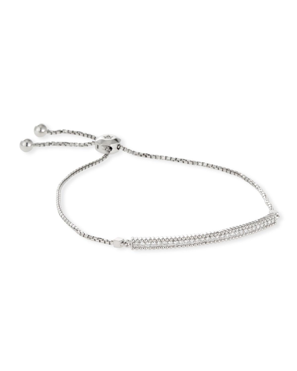 Lyst Neiman Marcus 14k White Gold Thin Diamond Bar Bracelet In Neiman Marcus Women S 14k White Gold Thin Diamond Bar Bracelet