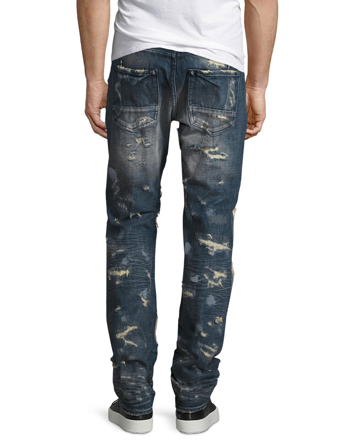 Download PRPS Super-distressed Rip Repair Denim Jeans in Blue for ...