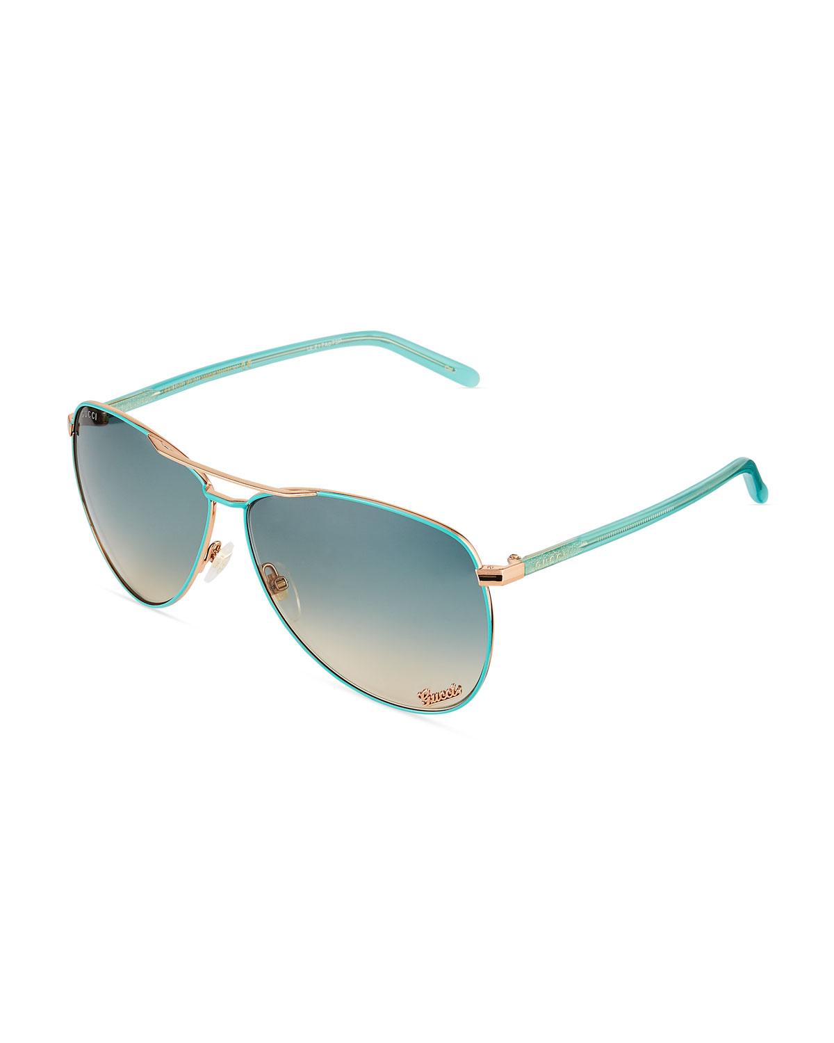 gucci blue acetate sunglasses