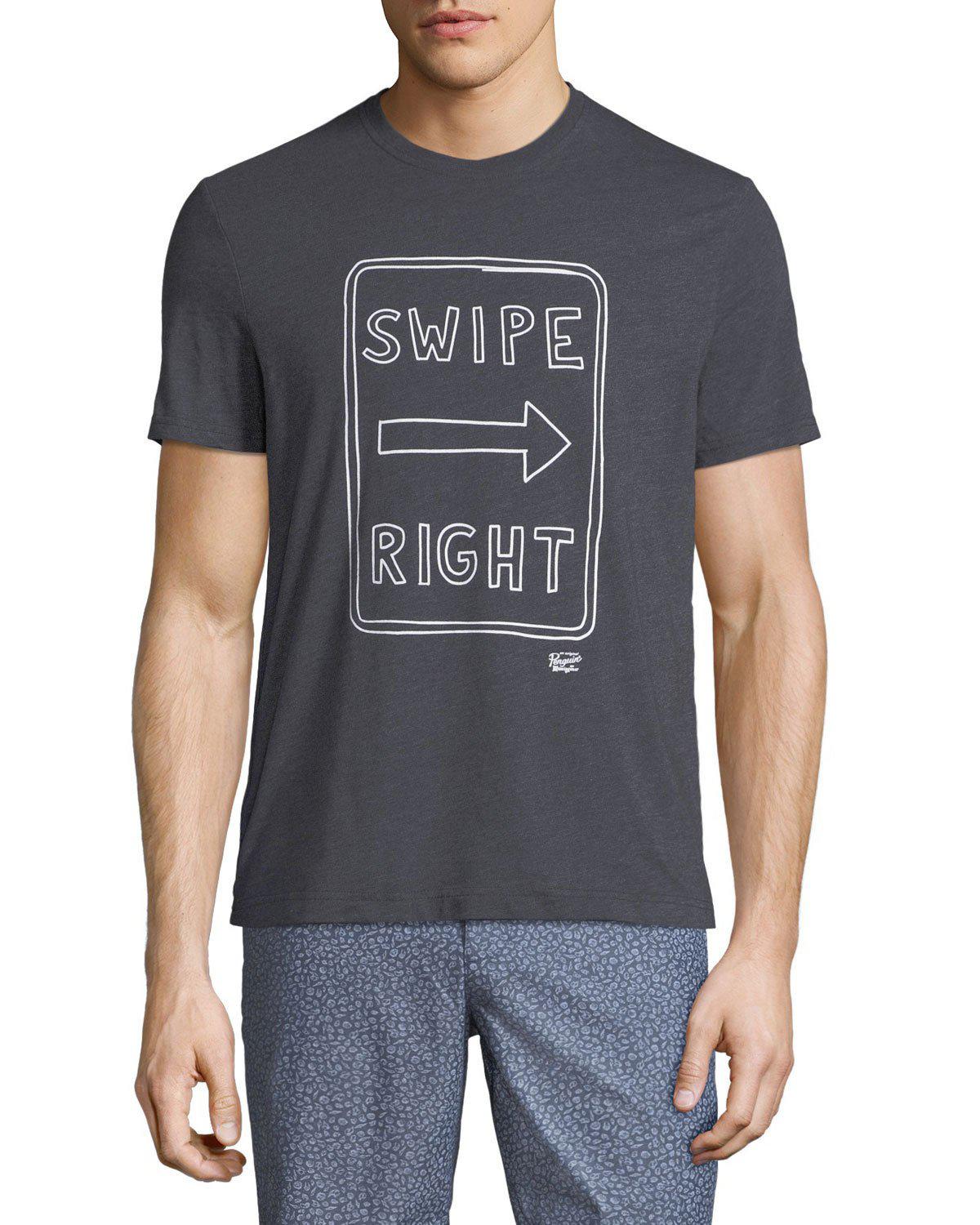 Original Penguin Mens Big and Tall Swipe Right Tee