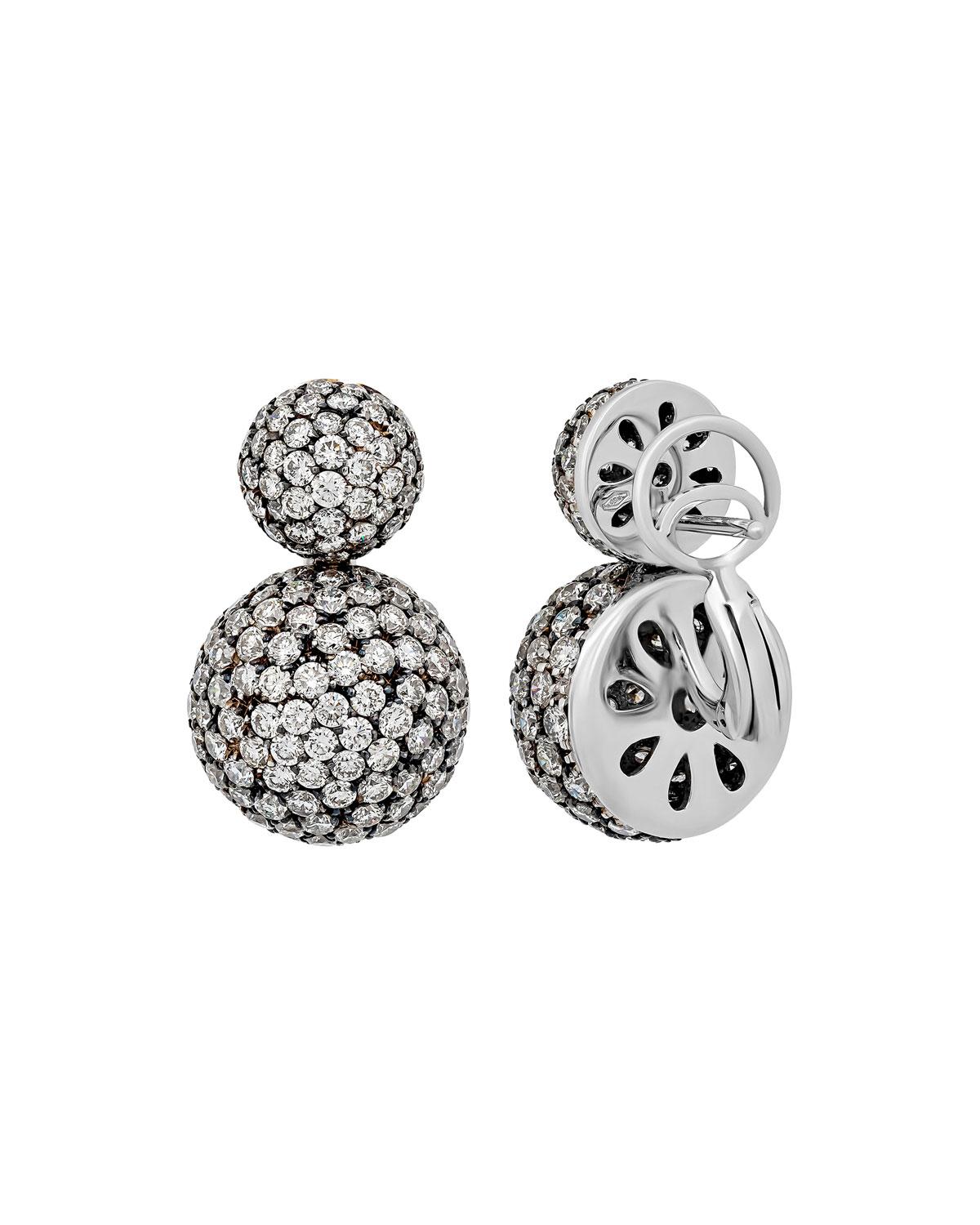 Kaiya G Gold Clip On Earrings drop dangle with three linked rings