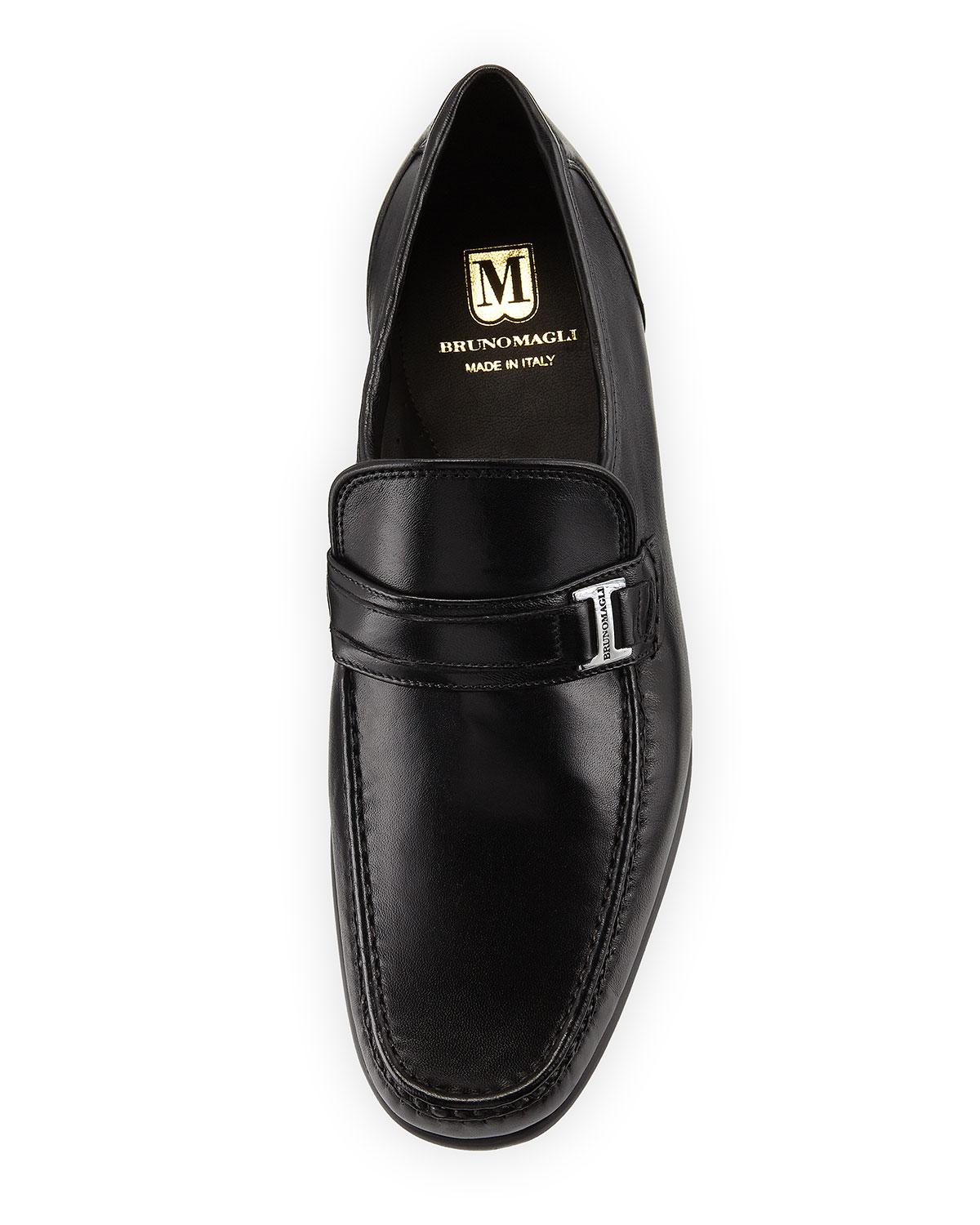 Bruno Magli Leather Men's Sulo Slip-on Loafers in Black for Men - Lyst