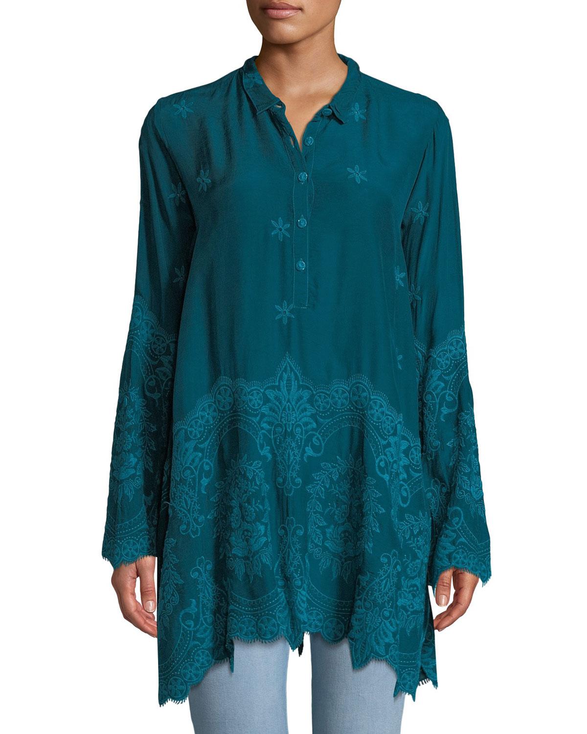 johnny was bisous easy long tunic