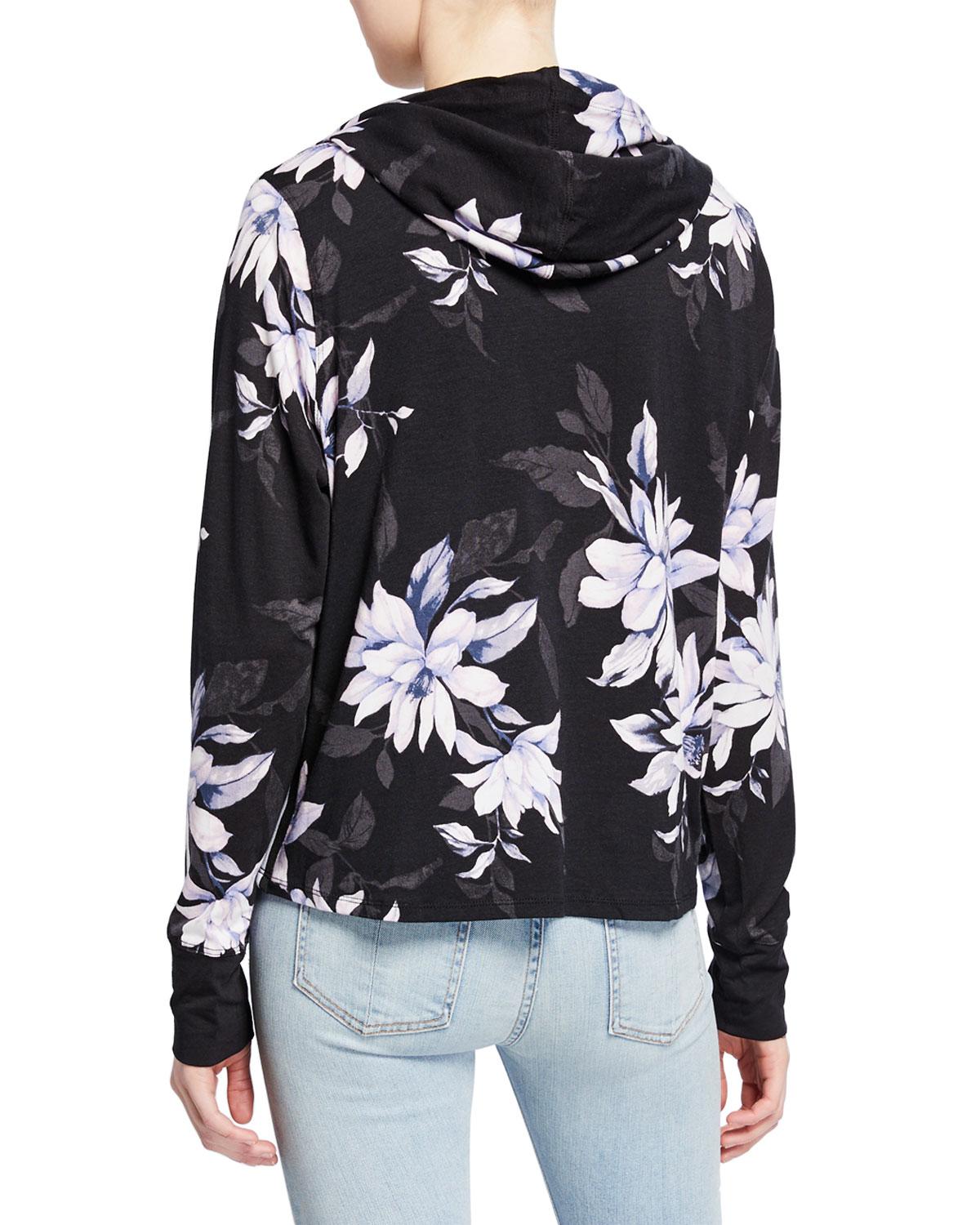 calvin klein floral hoodie