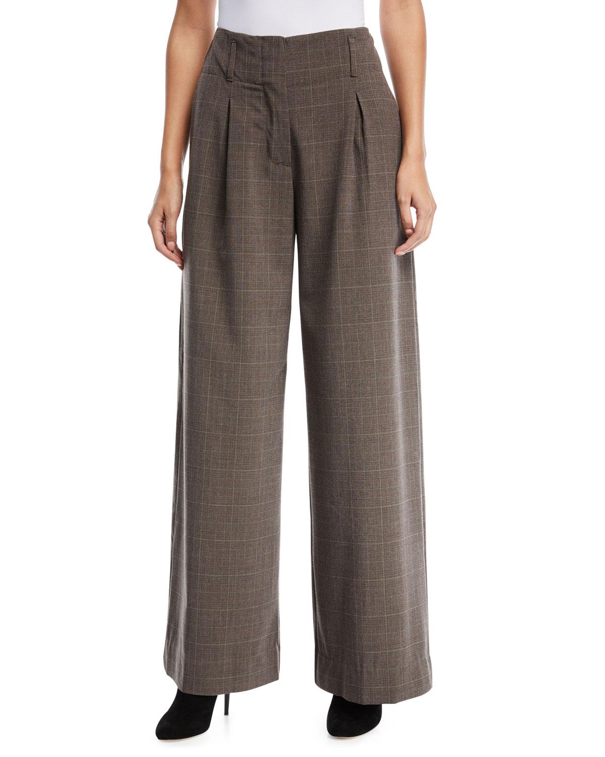 max studio plaid pants