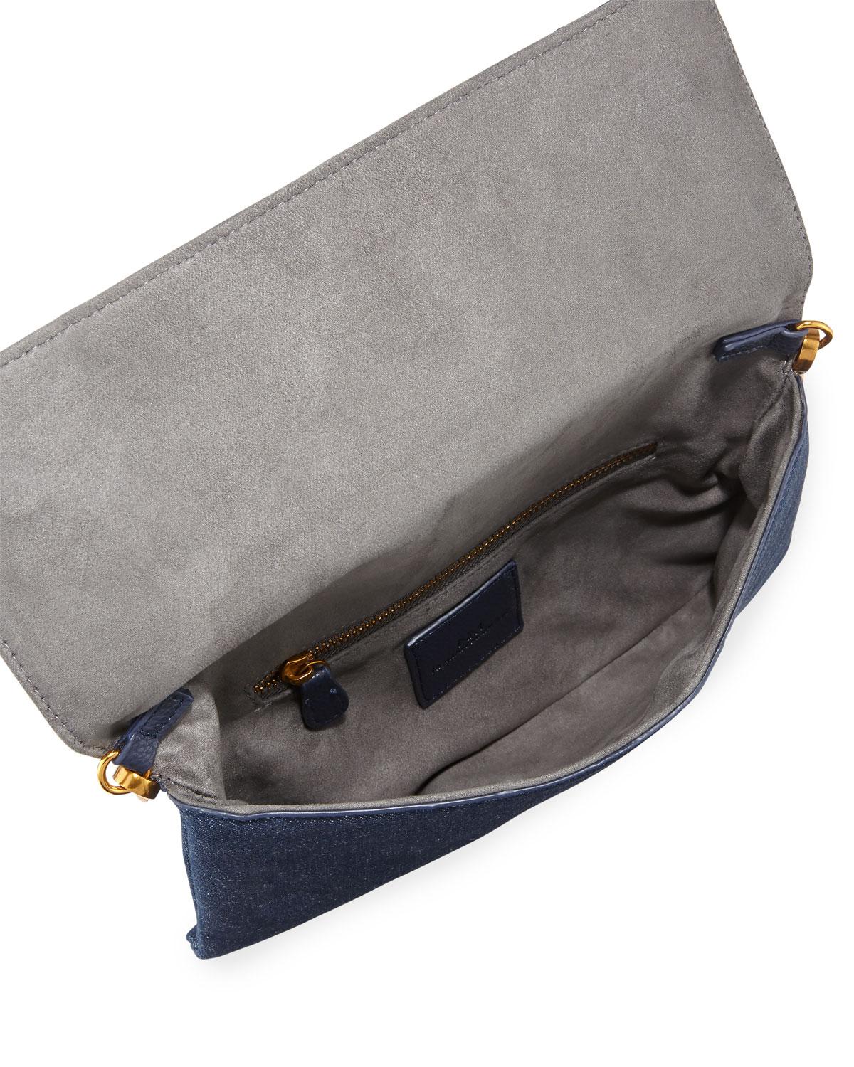 Neiman Marcus Chain-handle Convertible Clutch Bag in Green - Lyst