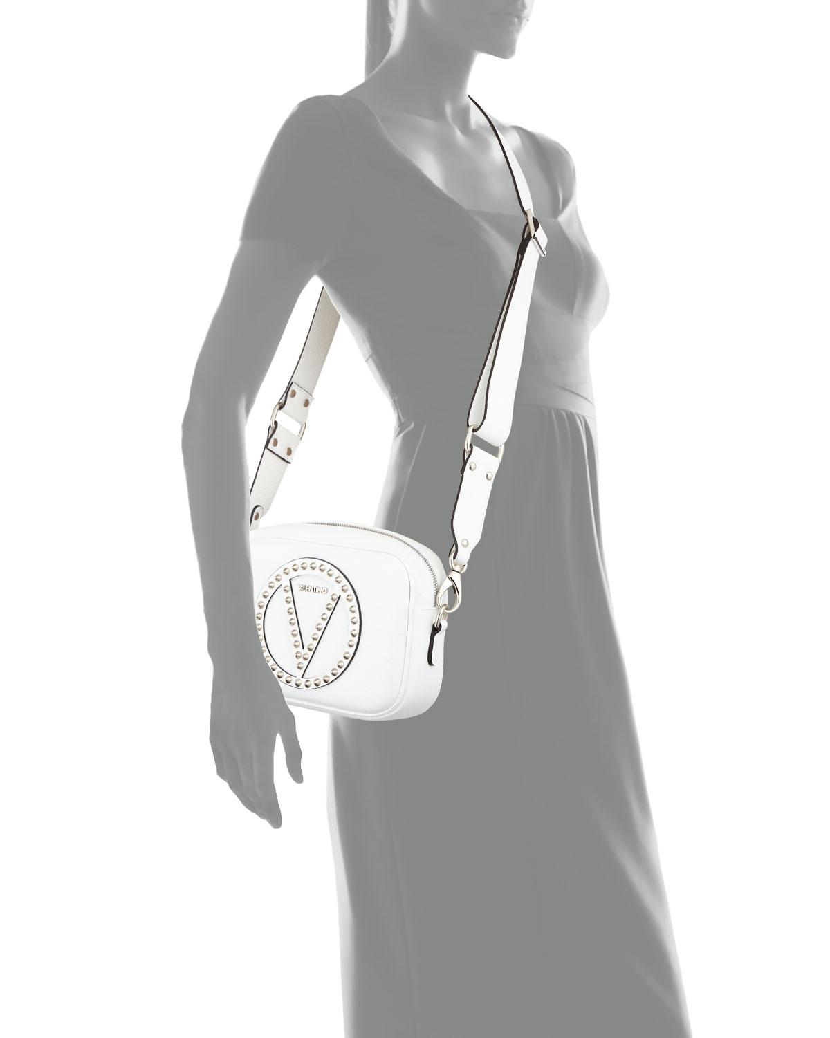 Valentino By Mario Valentino Mia Studded Leather Crossbody Bag IUCN Water