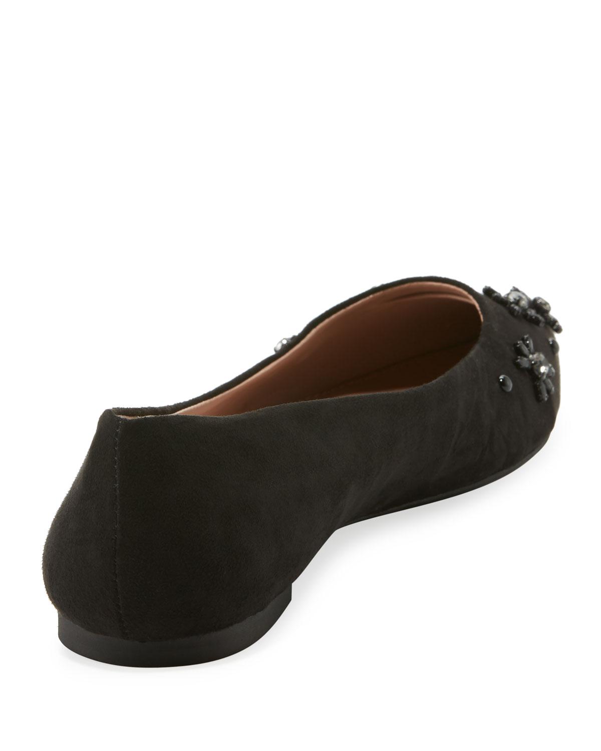 Circus by Sam Edelman Ritchie Embellished Ballet Flats in Black - Lyst